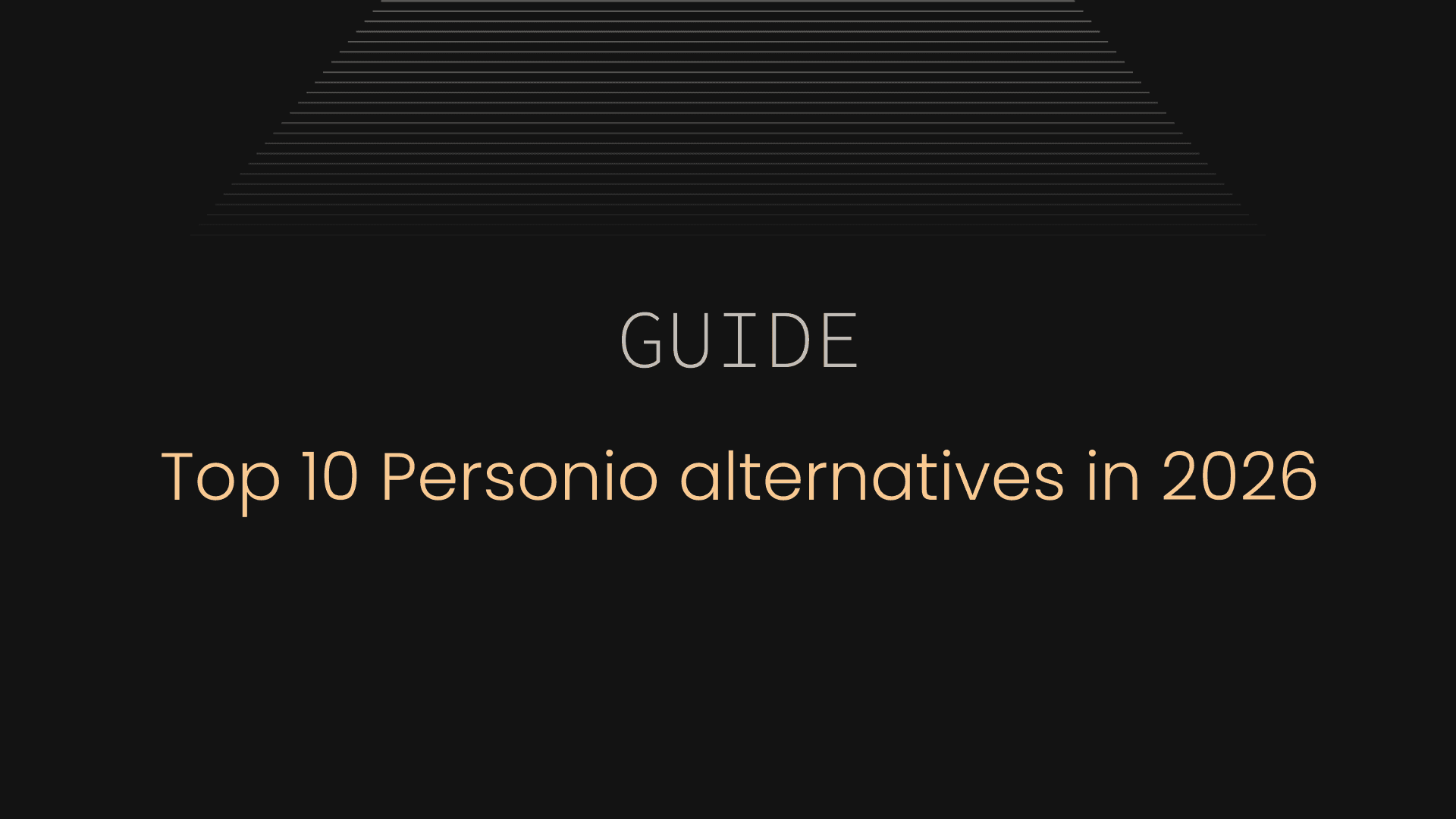 What are the top 10 Personio alternatives in 2026?