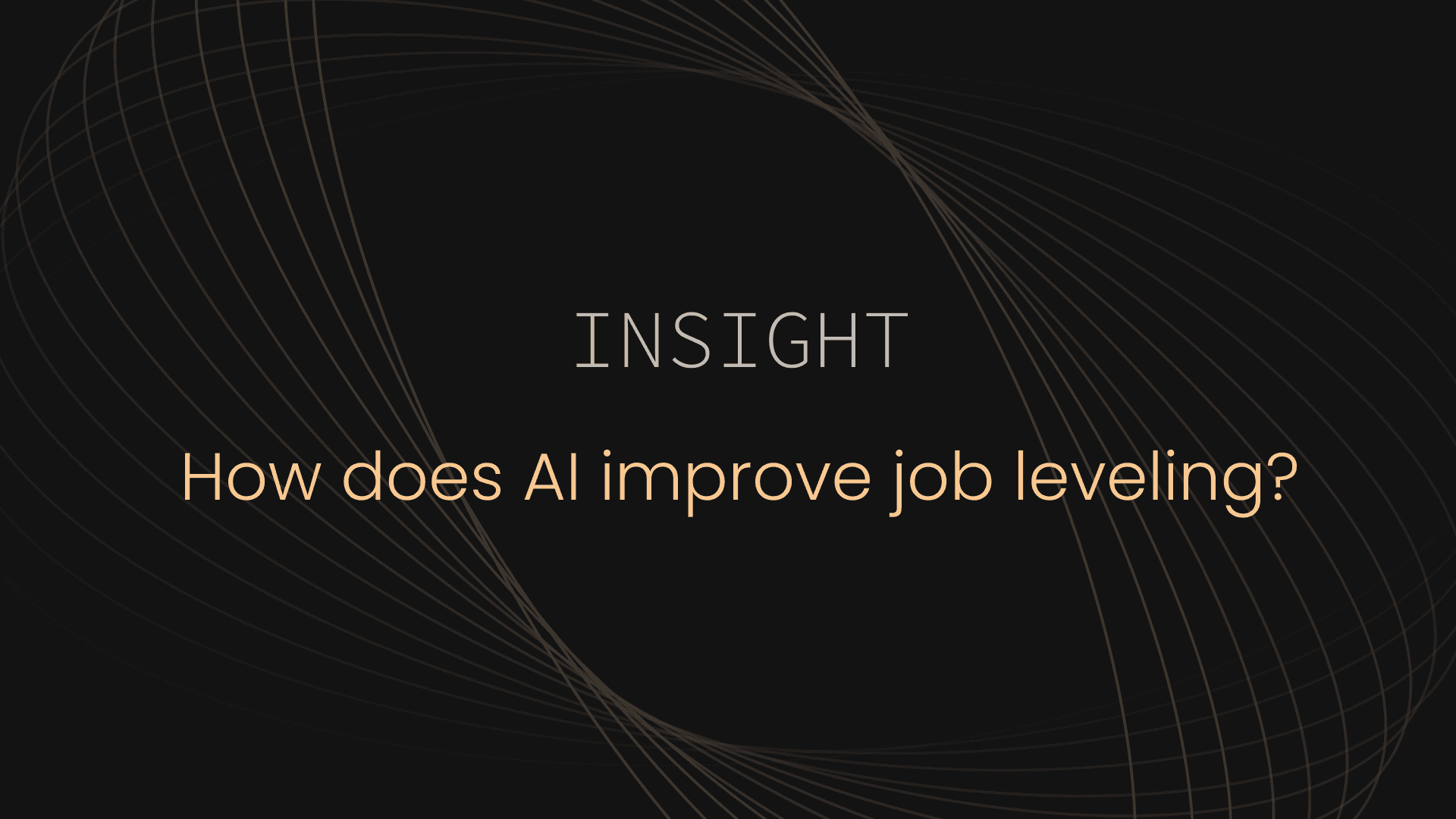 How does AI improve job leveling?