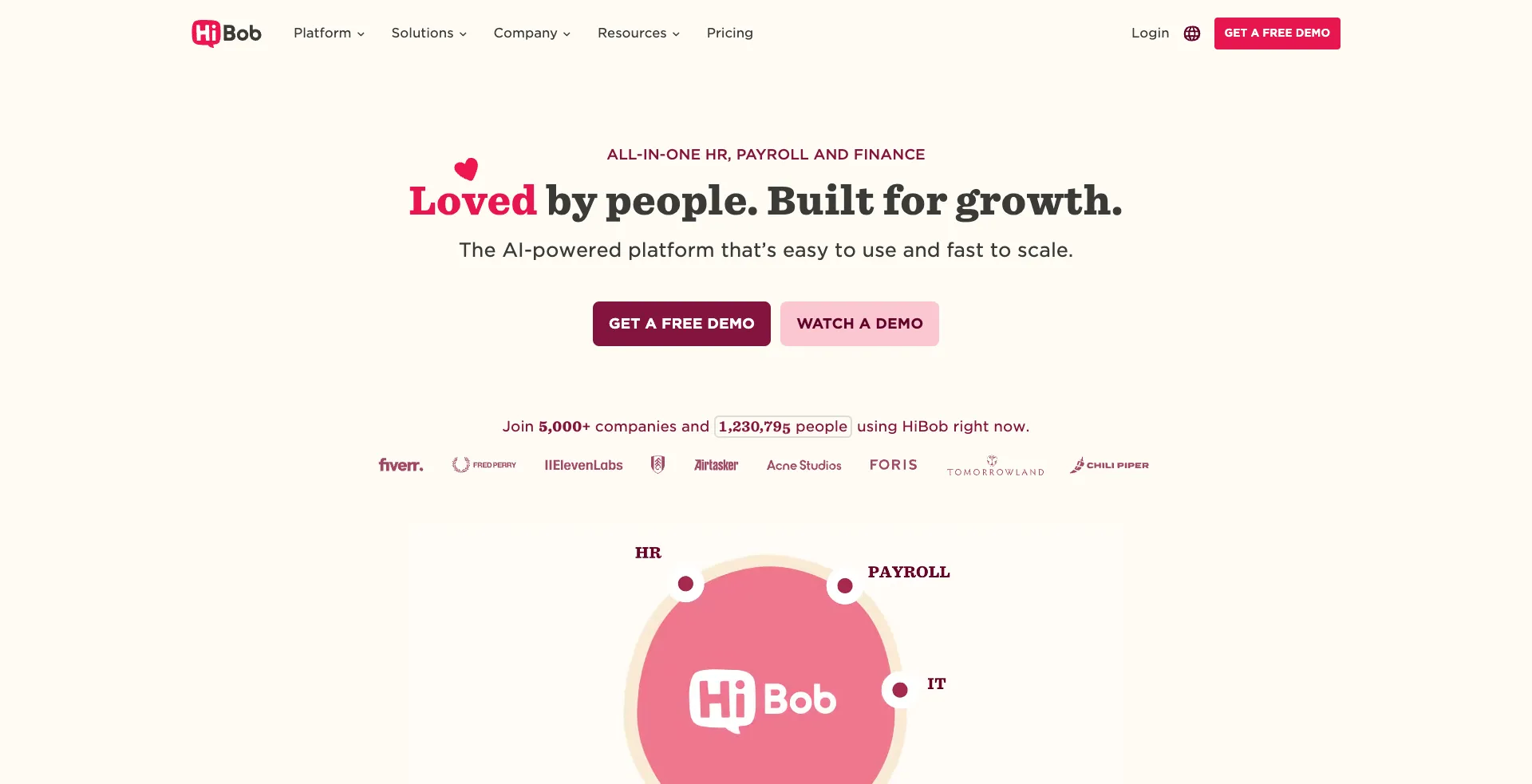 HiBob is a modern HRIS platform that combines people management, engagement, and performance tracking in one solution.