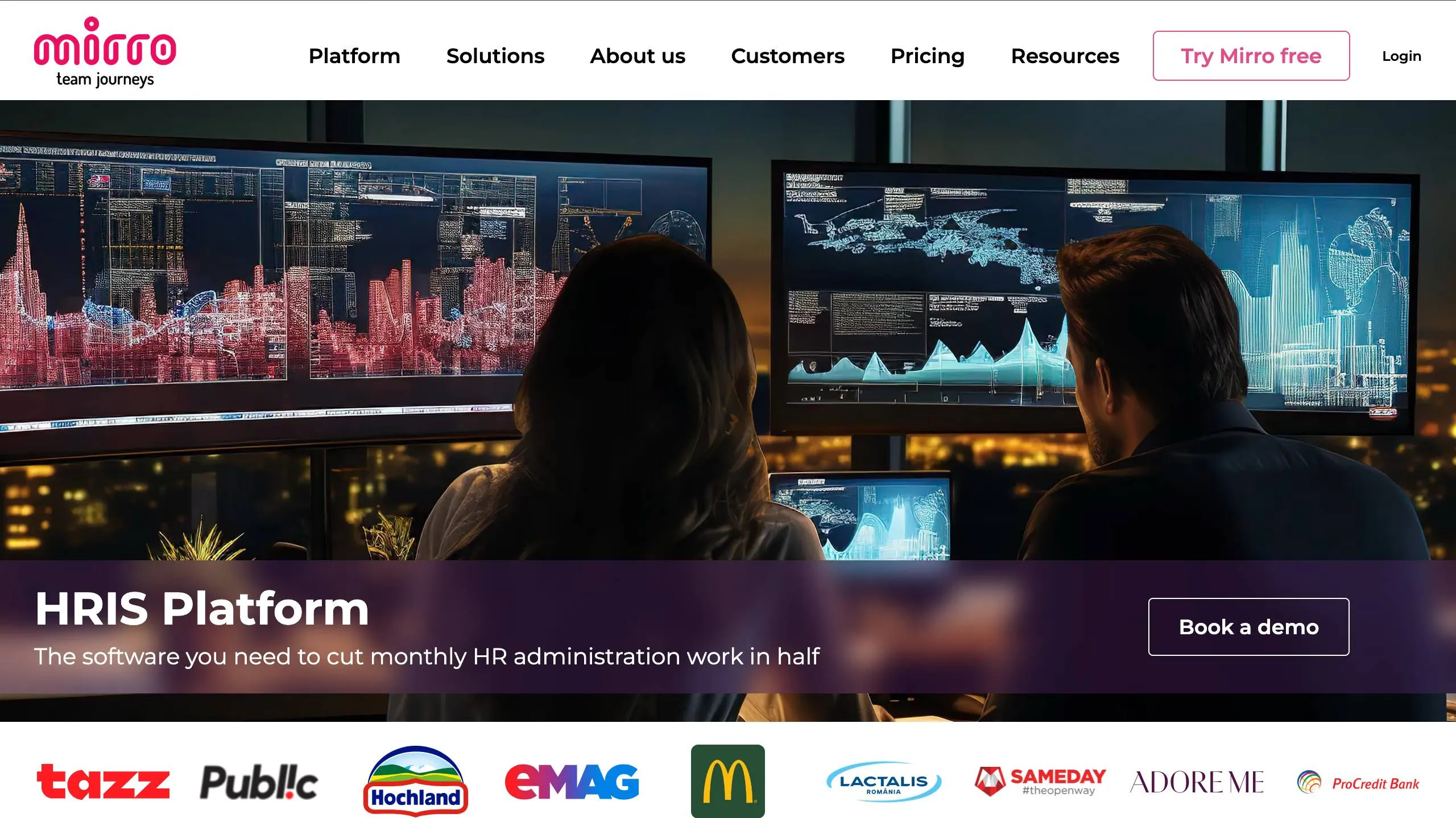 Mirro is a people enablement platform focused on recognition, continuous feedback, and performance transparency.
