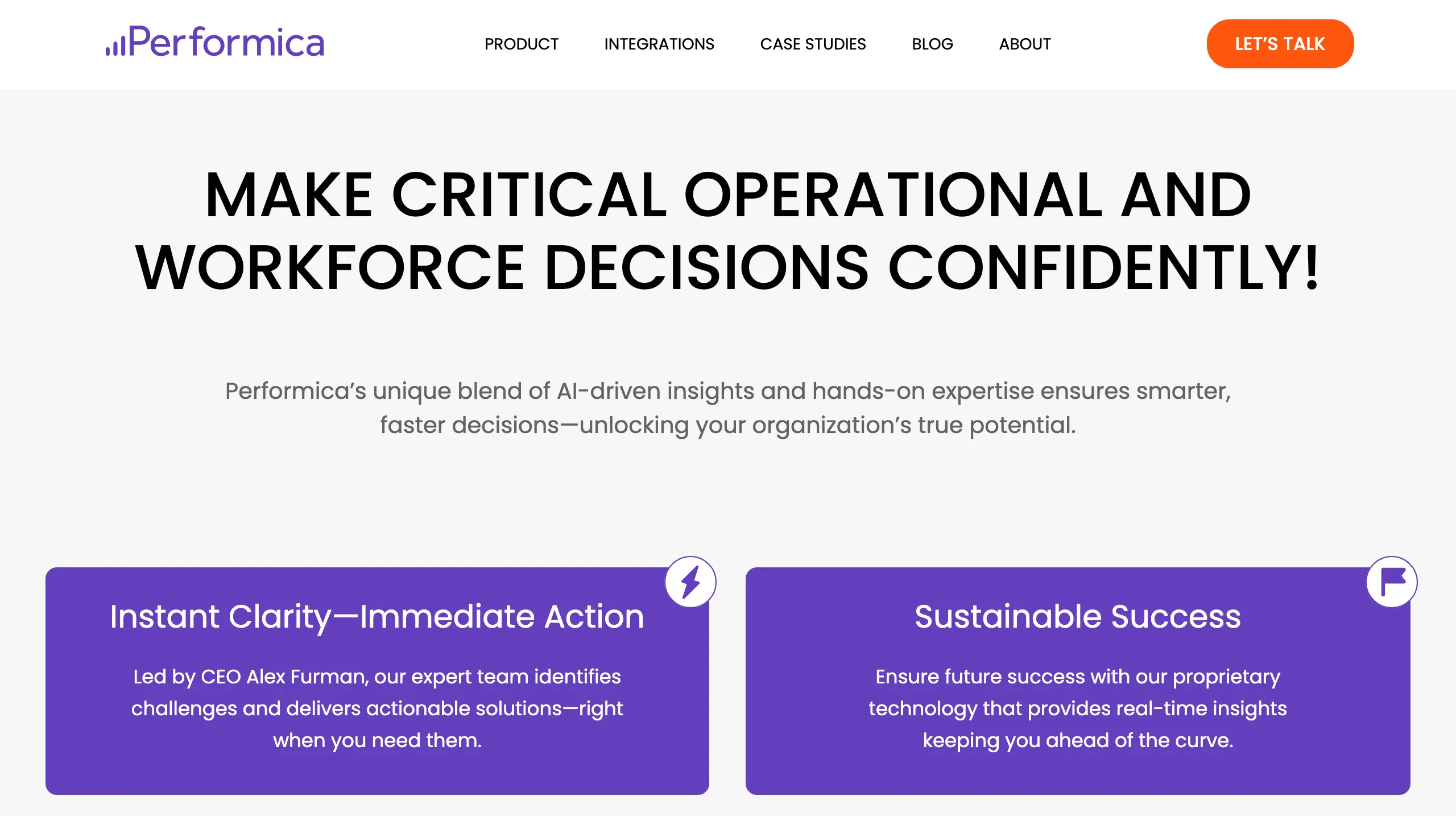 Performica is a people analytics platform that uses AI to map collaboration networks and link engagement to performance outcomes.